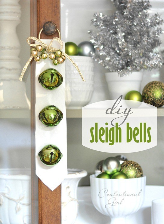 Sleigh bells for Christmas decor.