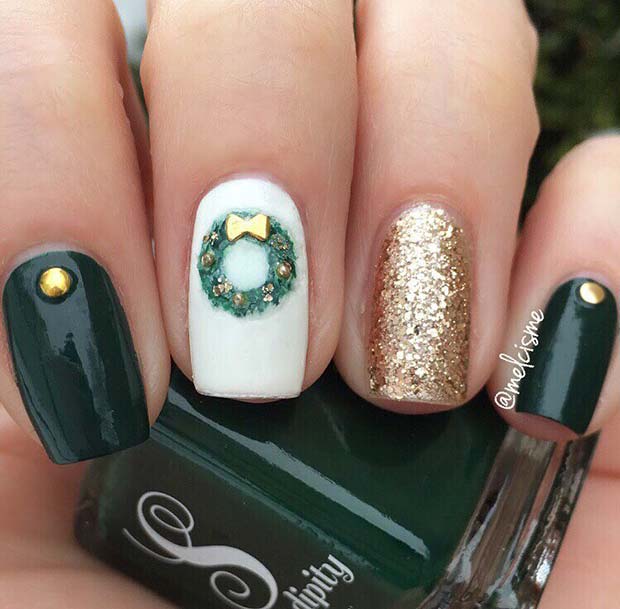 Wreath nails for Christmas.