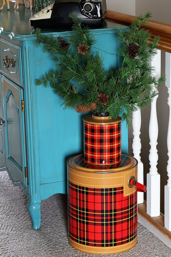 A vintage eclectic holiday decor.