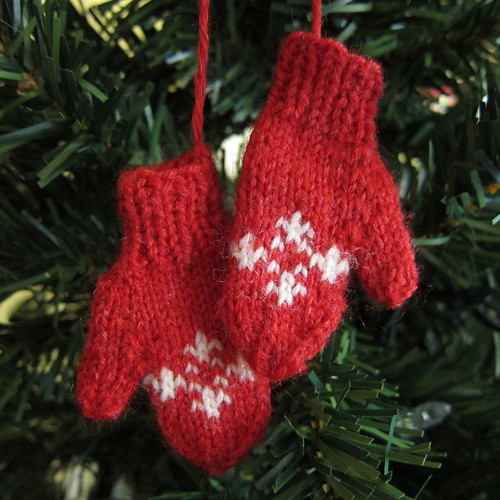 Adorable mini mittens ornaments.