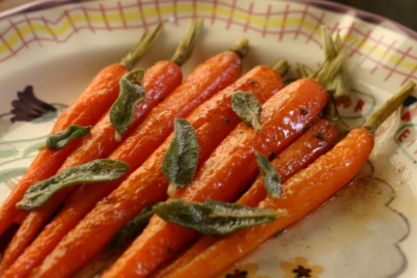 Brown Butter and Sage Carrots.