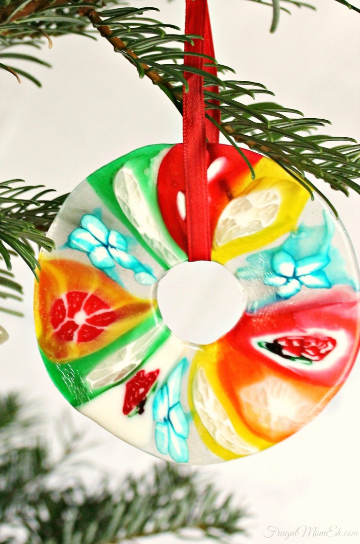 Colorful Christmas candy ornament.