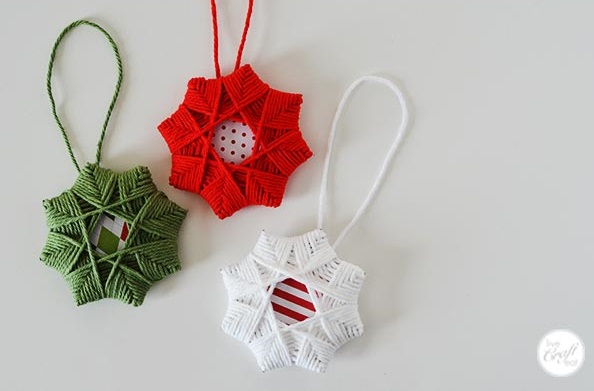 Crochet star ornaments.
