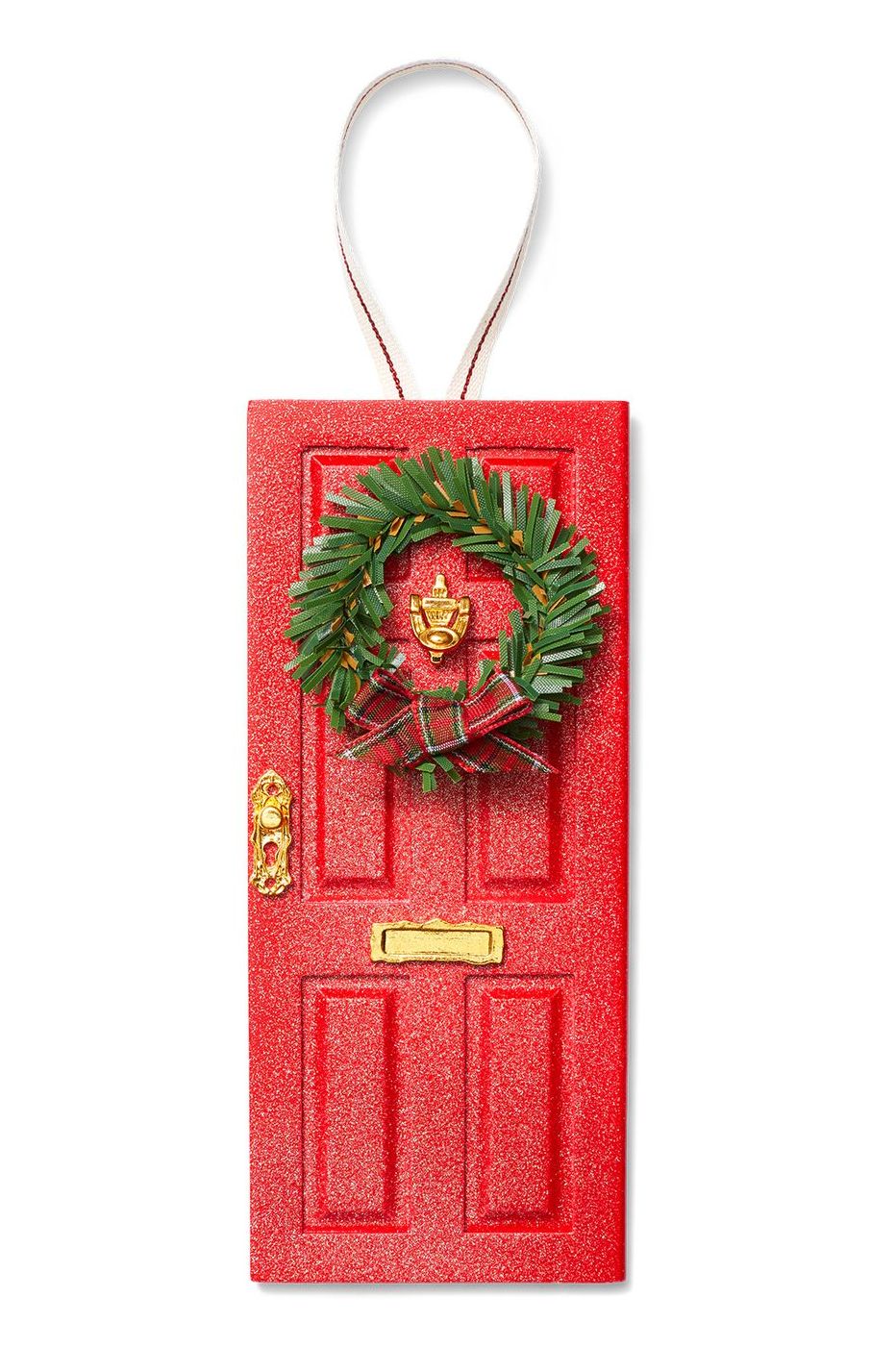 DIY elf door ornament.