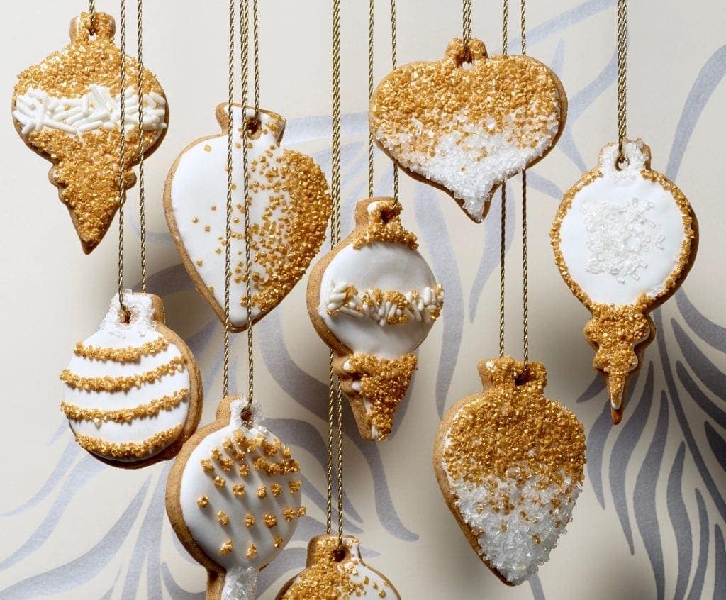 Delicious honey cinnamon cut out cookies ornaments for Christmas.