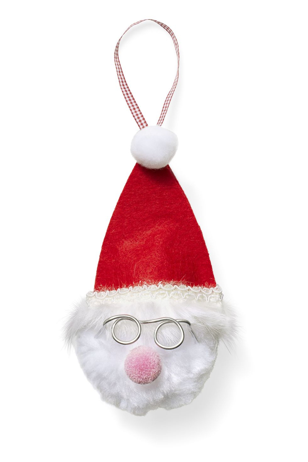 Fluffy Santa ornament.