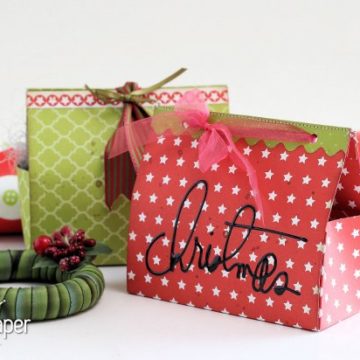 Handmade Christmas gift boxes.