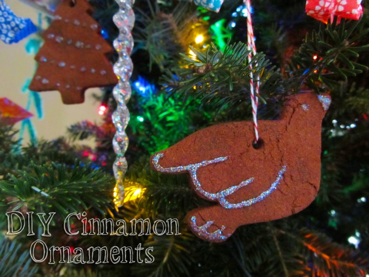 Handmade bird cinnamon ornaments.