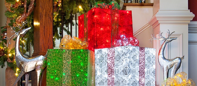 DIY Lighted Christmas Presents