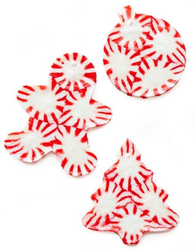 Peppermint ornaments.