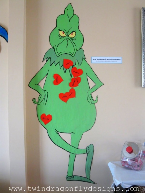 Pin the heart on the Grinch.