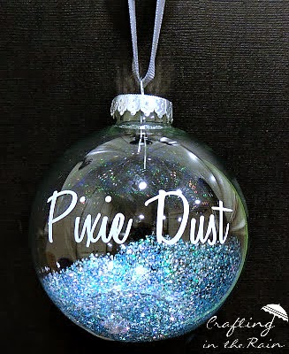 Pixie dust disneyland ornament.