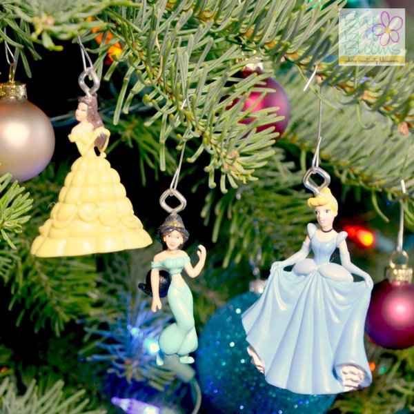 Sassy disney princess ornaments.