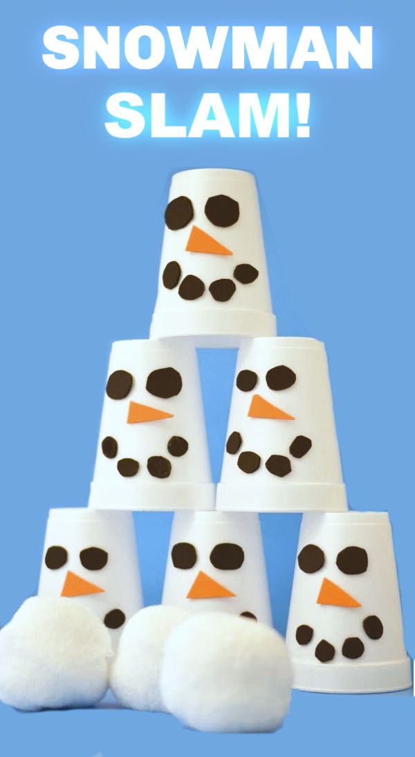 Snowman slame game for kids.