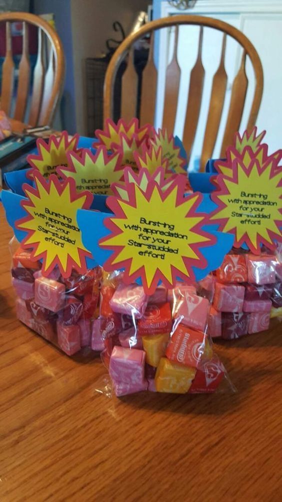 Awesome treat bag for teachers.