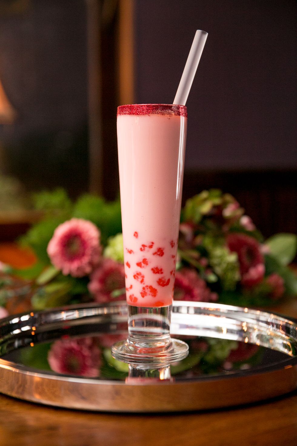 Bittersweet boba cocktail.