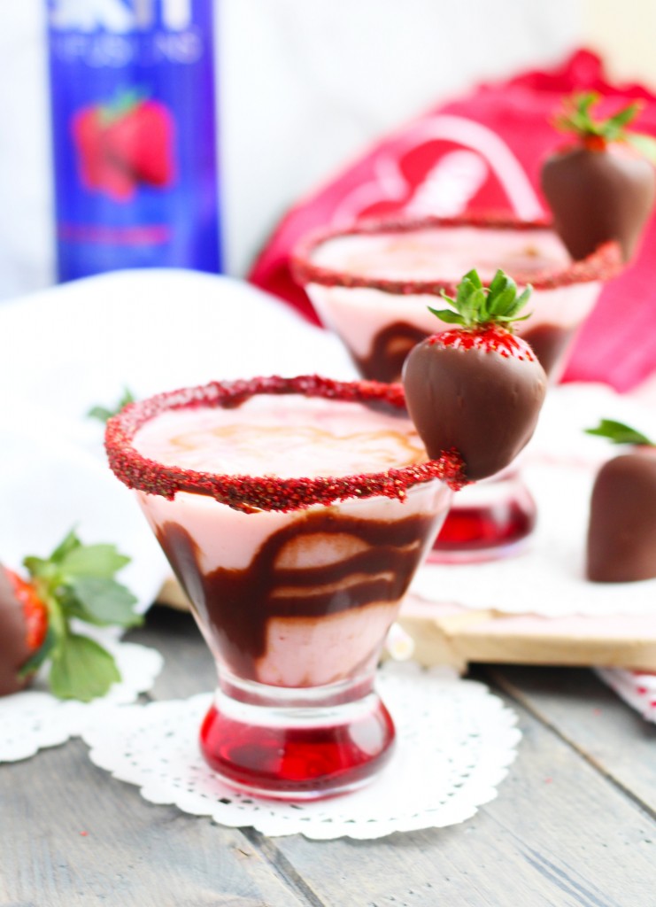 Chocolate covered strawberry martini.