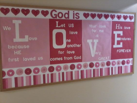 God is Love Bulletin Board.