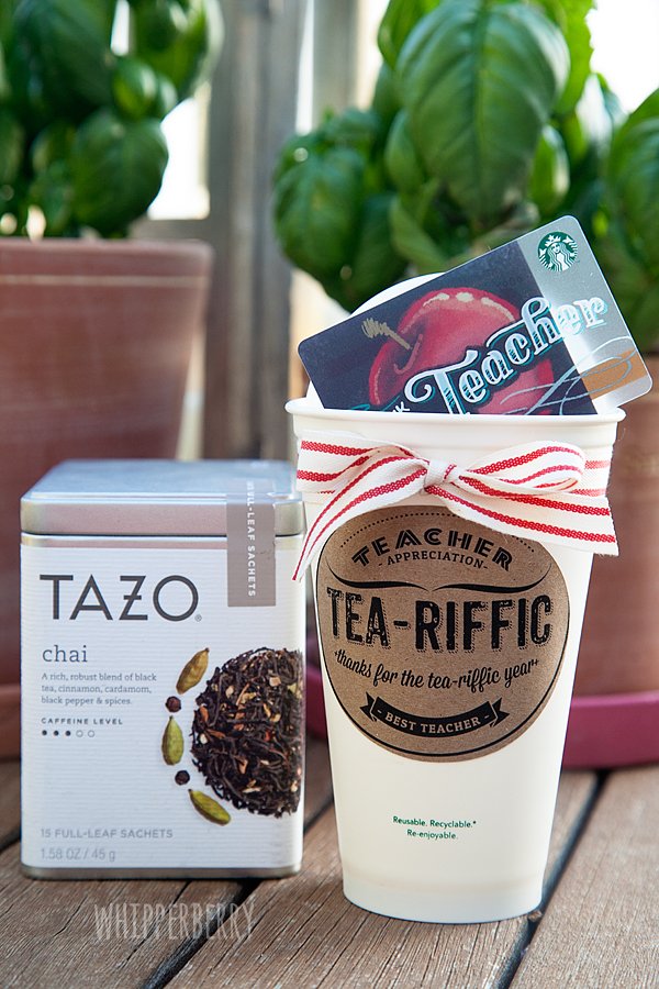 Tea-riffic Teacher gift idea.