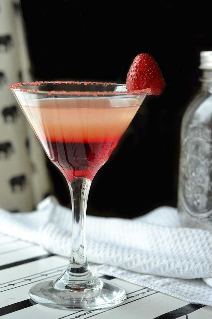 This Sweetheart Martini is a perfect Valentines Day cocktail.