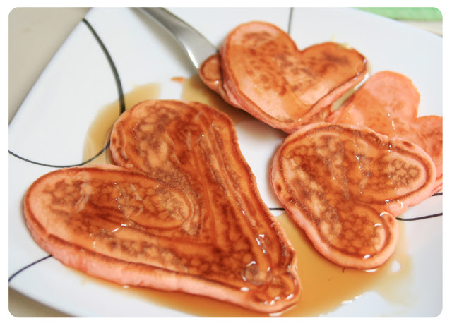 Valentine pancake.