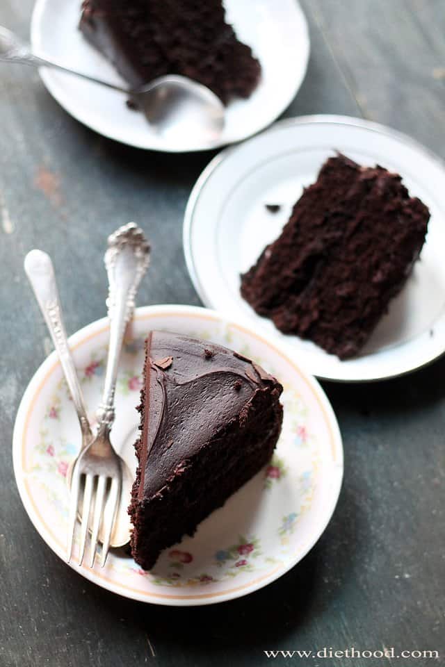 Black magic chocolate cake.