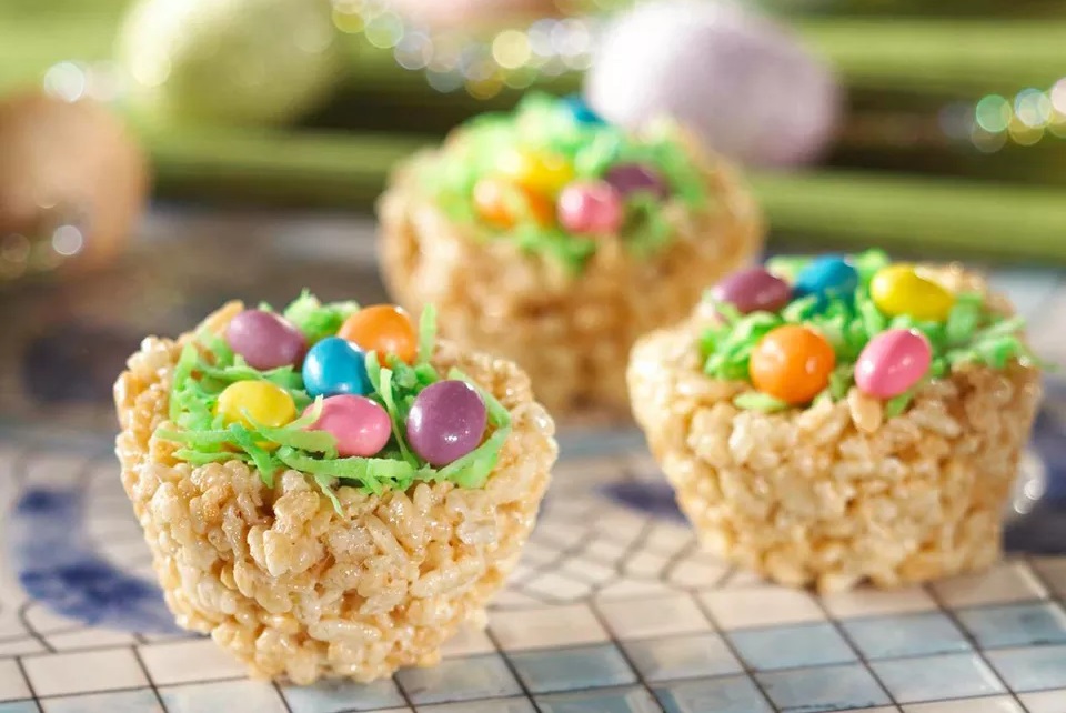 Delicious Rice Krispies-Easter Egg Treats.