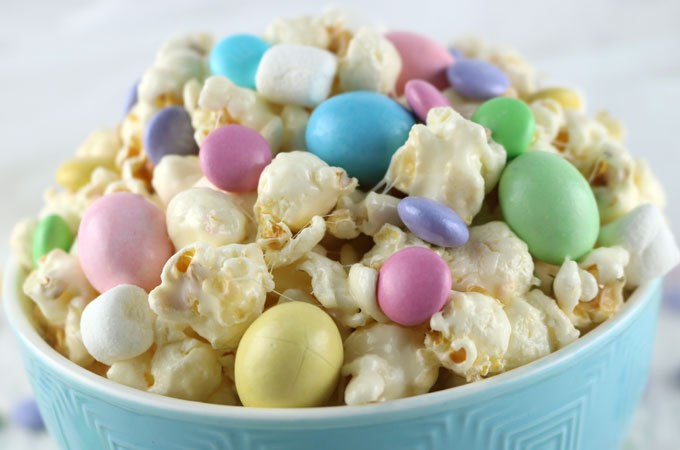 Easter candy popcorn.