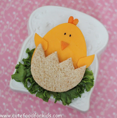 Easter sandwich baby chick.