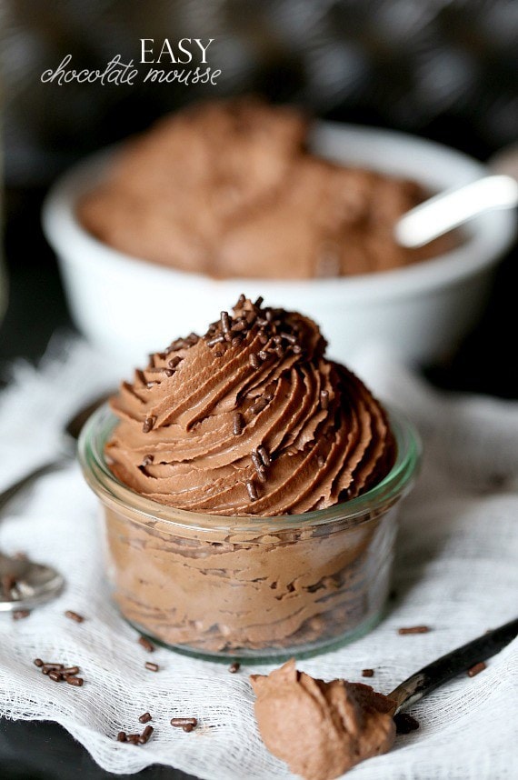 Easy chocolate mousse.