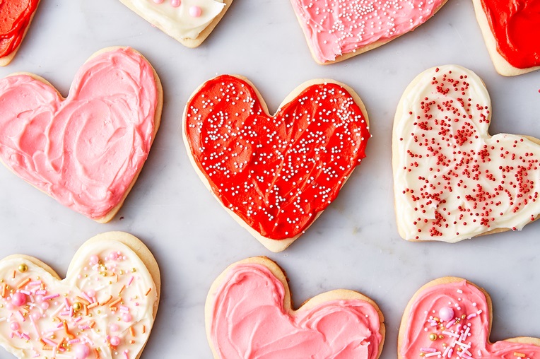 Fabulous heart shape cookies.