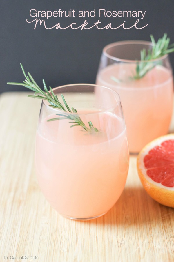 Grapefruit and Rosemary Mocktail. Valentine's Day Cocktail Recipes 