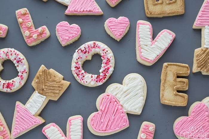 LOVE cookies for Valentines day.