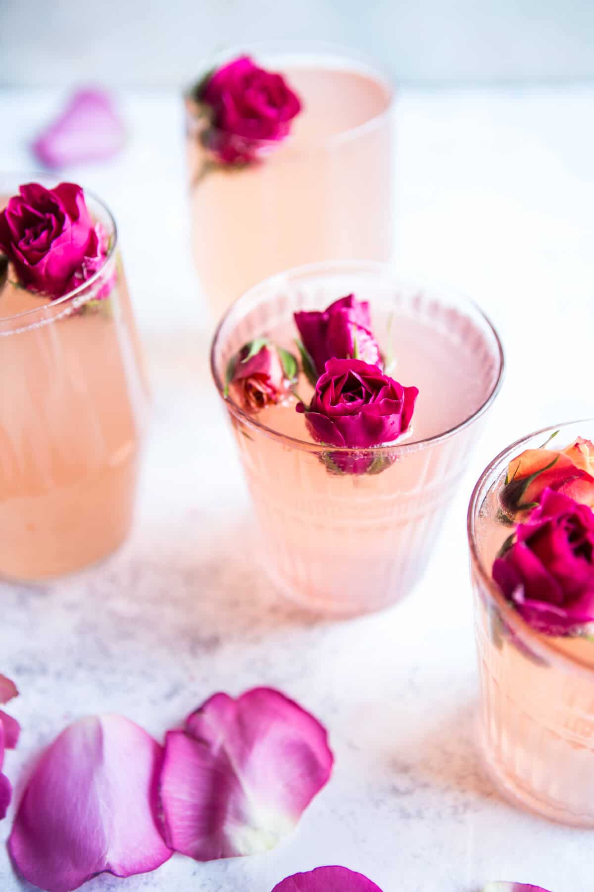 Rose lemon spriter. Valentine's Day Cocktail Recipes