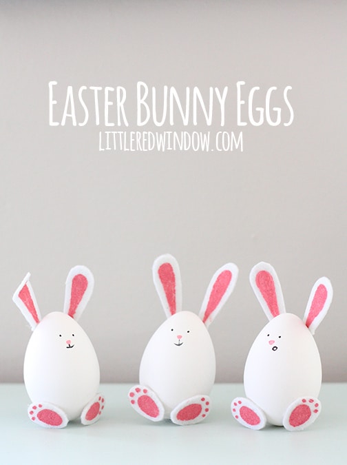 Beautiful Easter bunny eggs.