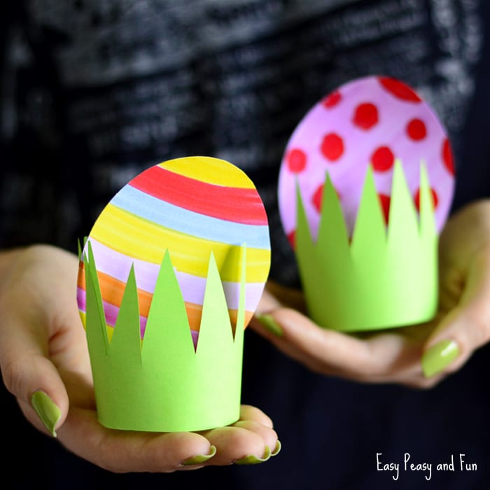 Paper Easter eggs.