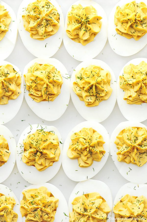 Perfect deviled eggs recipe.