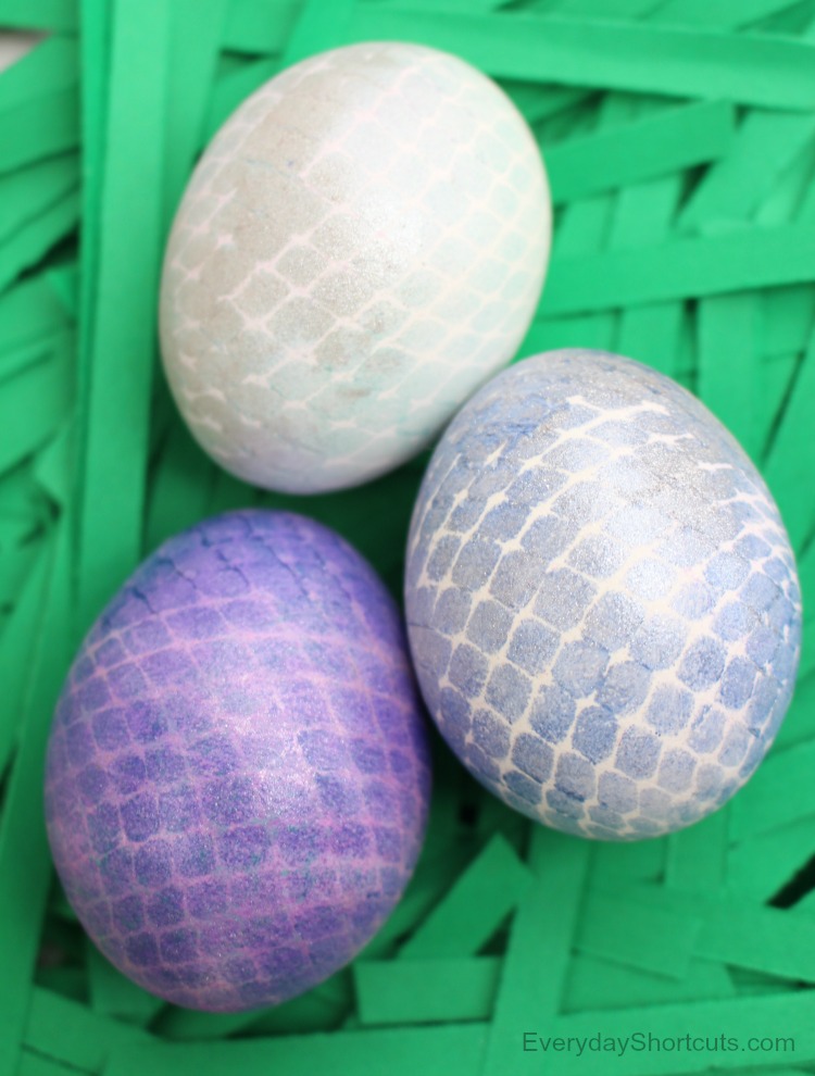 Swanky mermaid Easter eggs.
