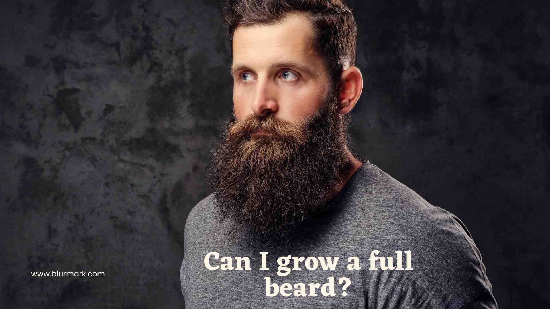 Can I grow a full beard