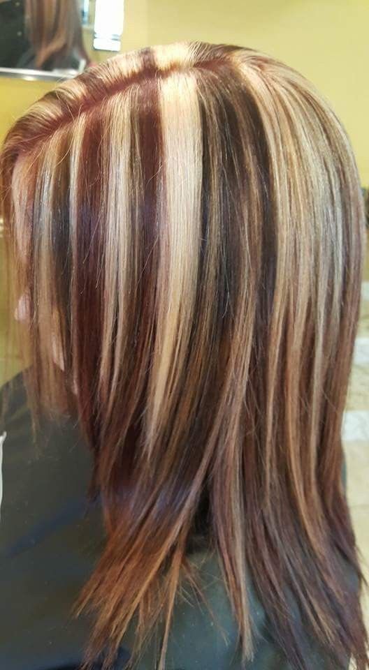 Cool Wavy Centre Parting Cut for Coral Colored Hair